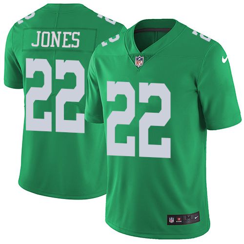 Men Philadelphia Eagles 22 Sidney Jones Nike Green Rush Limited NFL Jersey
